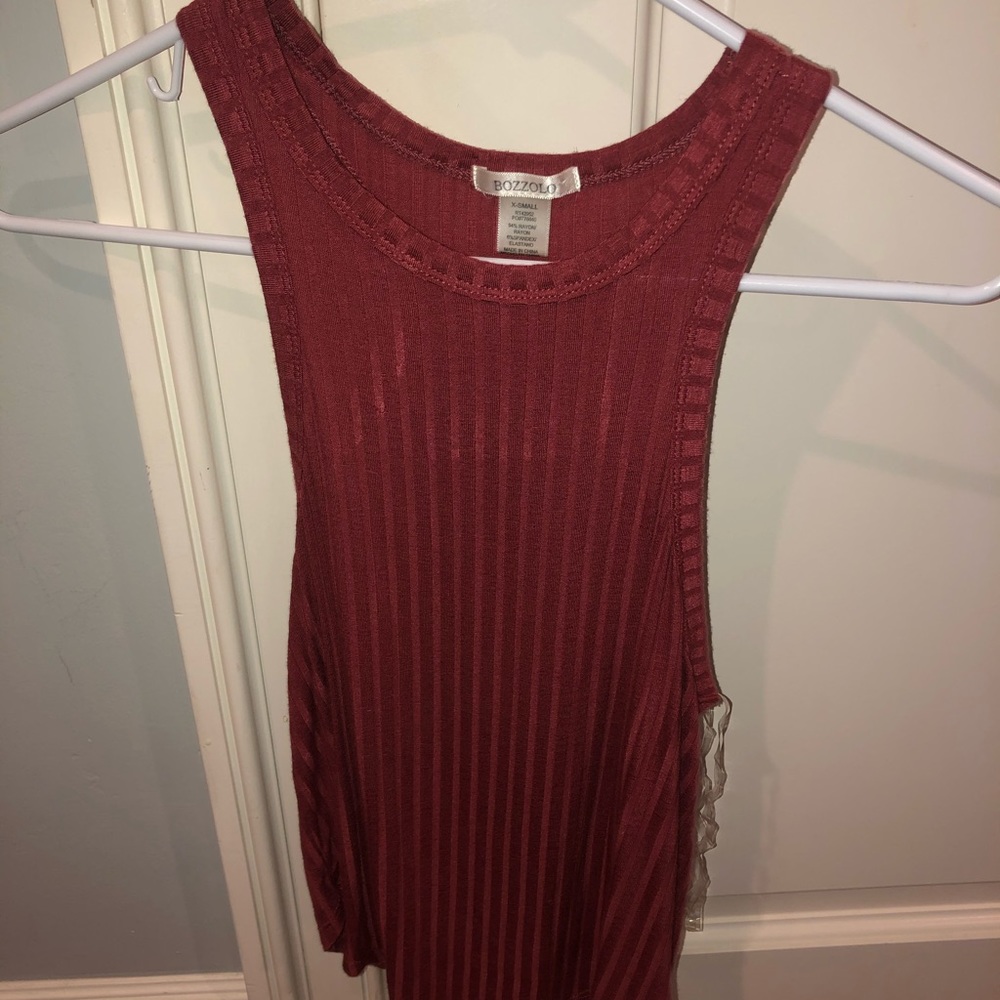 Red tank top